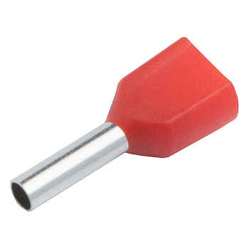 Наконечник-гильза НГИ2 GNGI-E2-2x1,5-12 Красный, 100 штук General