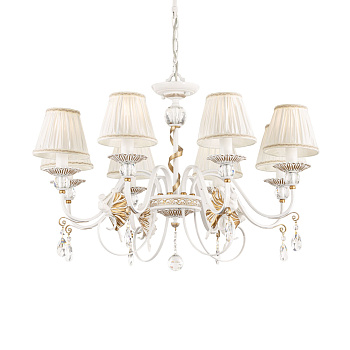Люстра 8*E14 40Вт Белый с Золотом IP20 Elina ARM222-08-G Maytoni