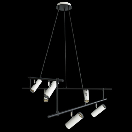 Подвесной светильник 12*GU10 50Вт Черно-белый IP20 Rami MOD128PL-12WB Technical