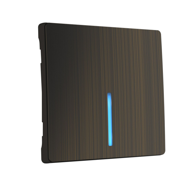 Клавиша для выключателя c подсветкой (бронзовый) Werkel