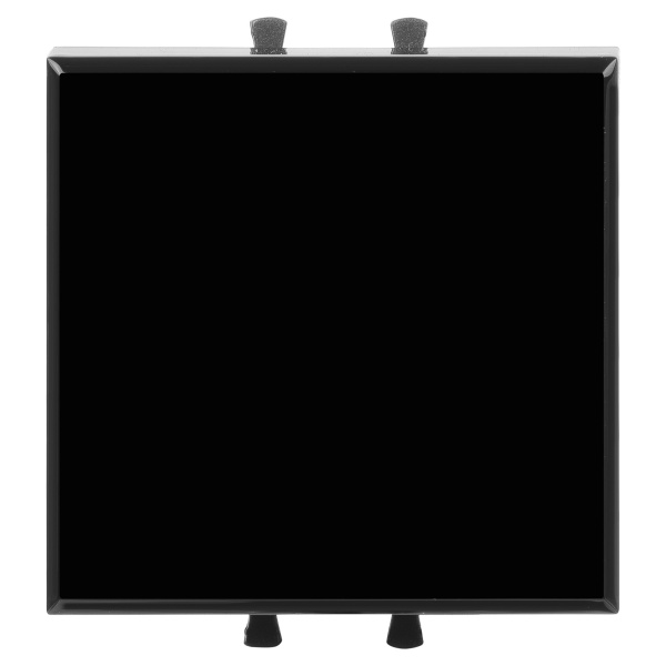 Выключатель одноклавишный модульный, "Avanti", "Черный квадрат", 2 модуля DKC