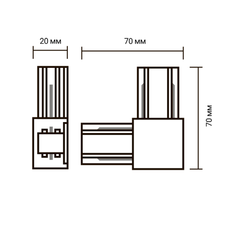 Коннектор PTR CL-WH L-обр. бел. JazzWay