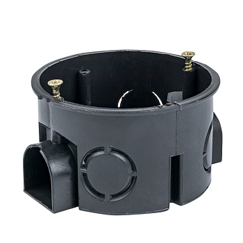 Коробка установочная приборная КМТ-010-044 со стыковочными узлами и саморезами для твердых стен (71х42) розничный стикер PROxima EKF