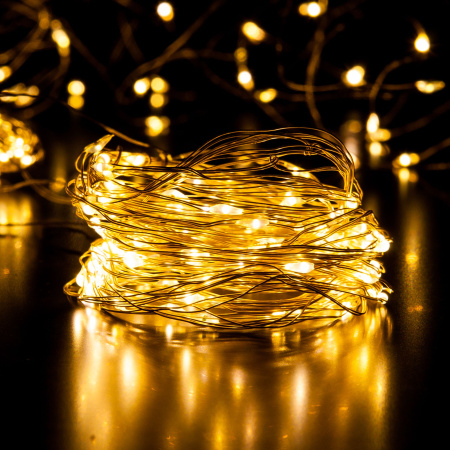 Гирлянда занавес "Роса" теплый белый 2*3м IP20 (200-004 теплый белый) Eurosvet