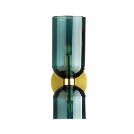 Бра с выкл.E14 2*60W ORINOCO бронзовый/синий ODEON LIGHT