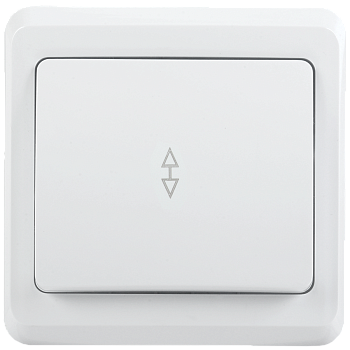 Выключатель 1-клавишный проходной ВСп10-1-0-ВБ 10А ВЕГА белый IEK