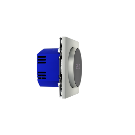 Терморегулятор электронный Voltum S70 с индикацией и датчиком, для теплого пола, (сталь)