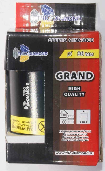 Коронка алмазная по бетону 80 мм GC788 Trio-Diamond