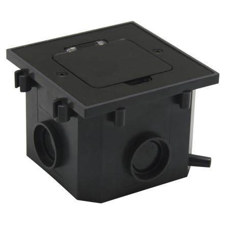 Donel Лючок 2 мод. (1 мод. 45х45 мм.), антрацит, IP44, (с уст. набором)