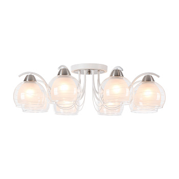 Потолочный светильник 8*E27 60Вт Белый IP20 Nikki FR5052-CL-08-W Freya