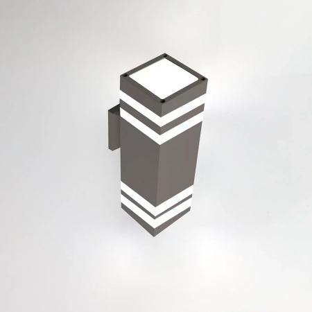 Фасадный светильник General GWL-2Е27-M-IP65 Графит С двойным боковым рассеивателем Гратус