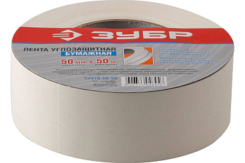 Лента "Мастер" углозащитная бумажная, 50мм х 50м ЗУБР