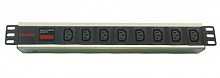 Блок распределения питания (PDU) 19" 10A с индикацией, Вых:8 C13,Вх: C14 DKC