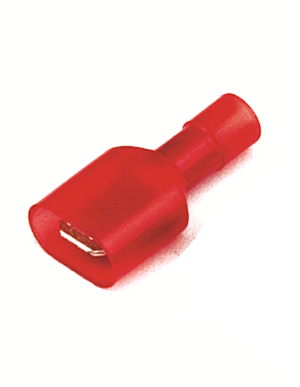 Наконечник плоский полностью изолир. (вилка) 0,25-1,5 кв.мм 6,3х0,8 мм (РППИ-П) DKC