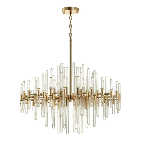 Люстра E14 12*40W STIKA золотой/стекло ODEON LIGHT