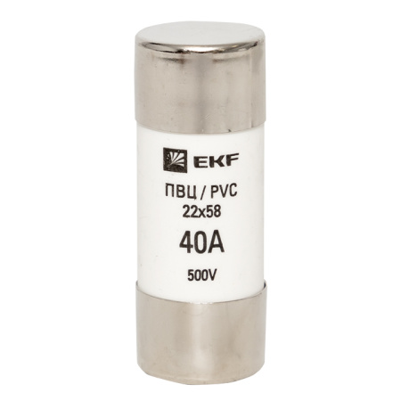 Плавкая вставка цилиндрическая ПВЦ (22х58) 40А PROxima EKF