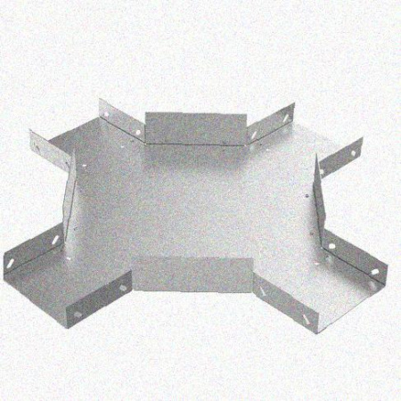 Лоток крестообразный замковый глухой КМЗГ 100х80 УТ1,5, горячее цинкование, S1,0