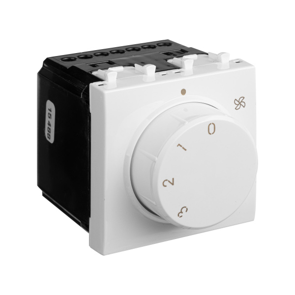 Механизм управления вентиляторами модульный, "Avanti", "Белое облако", 2модуля DKC