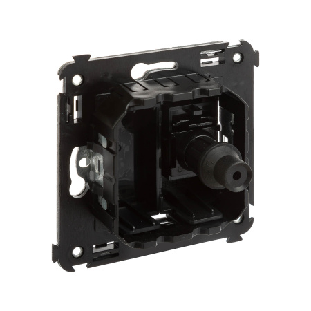 Розетка TV одиночная в стену, "Avanti", "Черный матовый" DKC