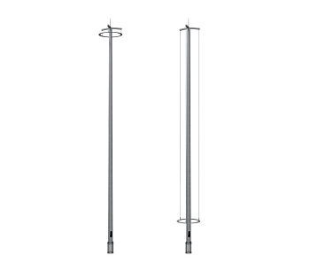 Мачта стальная с молниеприемником ВМО-16 оцинк.