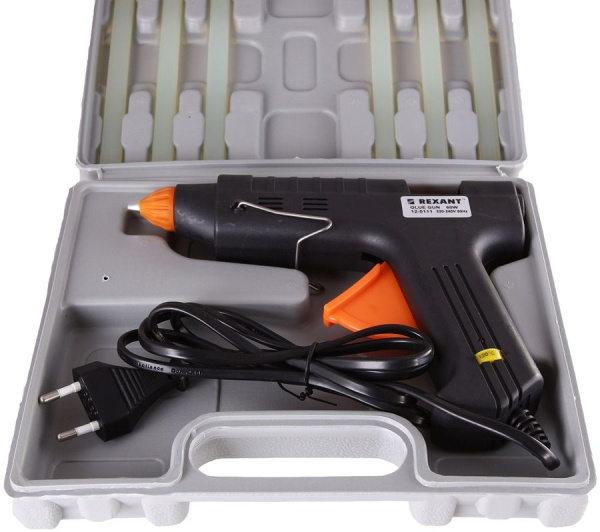 Пистолет клеевой  60 Вт  большой (в кейсе)  REXAN