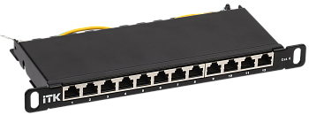 ITK 0,5U патч-панель кат.6 STP 12 портов 10" (Dual IDC)