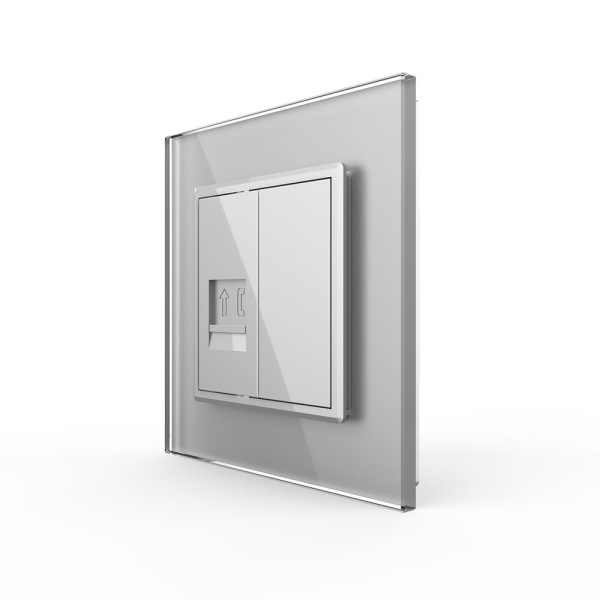 Розетка телефон Серая Livolo Розетка телефон Серая Livolo