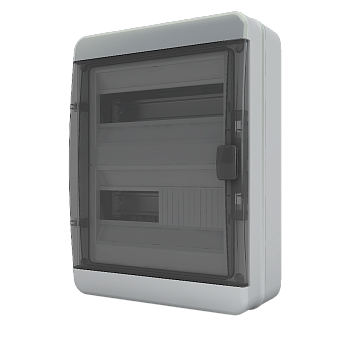 Щит навесной ЩРН-П 24 мод. черная крышка IP65 BNK 65-24-1 Tekfor