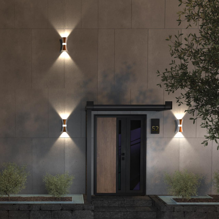 Св-к ландшафтный св/д IP54 LED 4000К 12W 85-265V CALLE белый/золото NOVOTECH