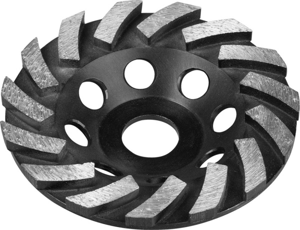 Сегментная алмазная чашка Турбо d 125 мм, Профессионал ЗУБР