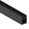 Donel Накладной/подвесной алюминиевый профиль, 50х73,5х6000. Цвет: черный RAL9005,серия:DN8HF