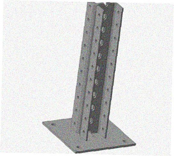 Стойка напольная (потолочная) сдвоенная СНПС480 УТ1,5,горячее цинкование, S2,5