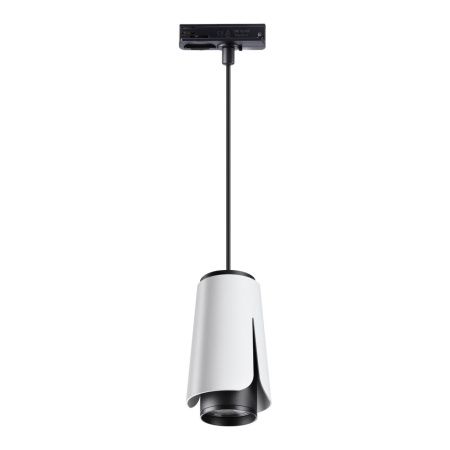Св-к трековый однофазный,провод 1м IP20 GU10 9W 220V TULIP белый NOVOTECH