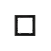 Рамка пластиковая Voltum S70 на 1 пост, (черный матовый)