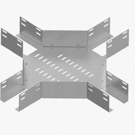 Лоток крестообразный глухой КМГ 100х80 УХЛ1, горячее цинкование S1,5
