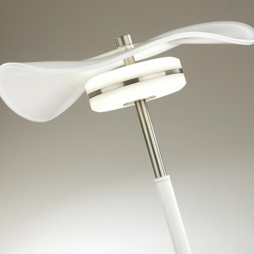Настольная лампа LED 1*10W 3500K FLUENT никель/белый/стекло ODEON LIGHT фото 7