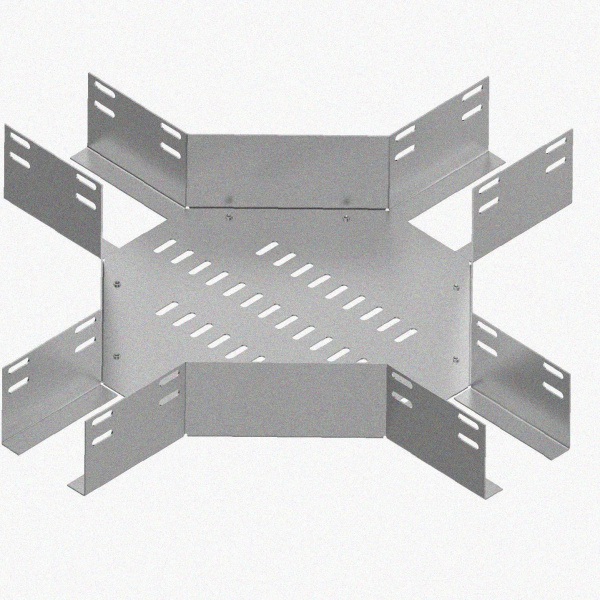 Лоток крестообразный глухой КМГ 100х80 УХЛ1, горячее цинкование S1,5