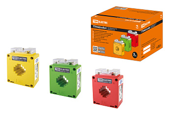 Трансформатор тока измерительный ТТН 40/400/5-5VA/0,5-Р (3 шт., color) TDM