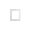 Рамка стеклянная Voltum S70 на 1 пост, (белый, стекло)