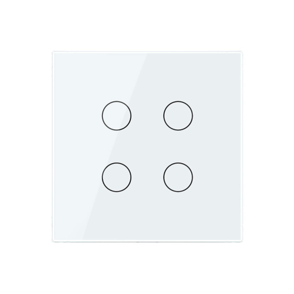 Сенсорный выключатель 4 клавиши 1 пост Белый UK стандарт Livolo
