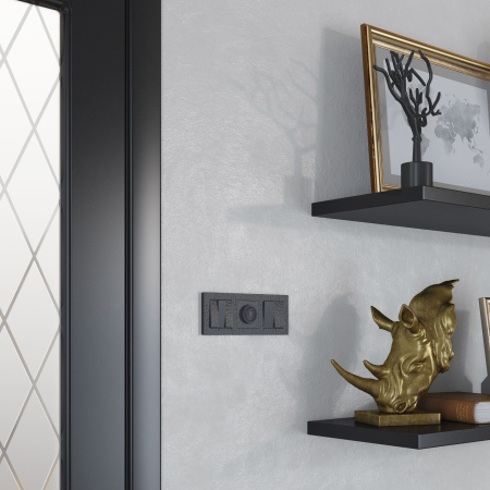 Hammer Механизм выключателя СУ 2 кл. 10А Черный IP20 Werkel