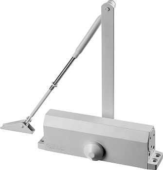 Доводчик дверной "Профессионал", для дверей массой до 100 кг, цвет белый ЗУБР