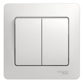 GLOSSA  Выключатель СУ 2-кл. в сборе 10А белый IP20 Schneider Electric