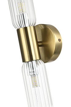 Бра BRINY ZRS.90609.02 20Вт G9 IP20 Гальваническая Латунь Zortes