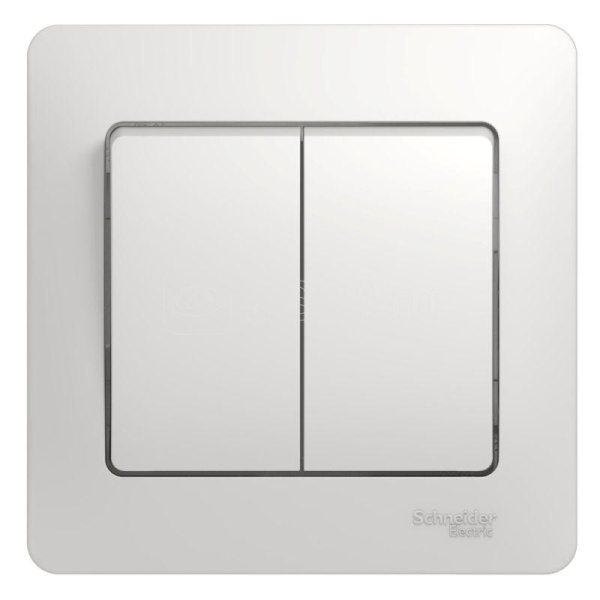 GLOSSA  Выключатель СУ 2-кл. в сборе 10А белый IP20 Schneider Electric