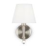 Настенный светильник (бра) 1*E14 40Вт Никель IP20 Rosemary FR2190WL-01N Freya