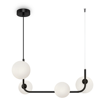 Люстра 4*G9 25Вт Черный IP20 Perlina FR4005PL-04B Freya