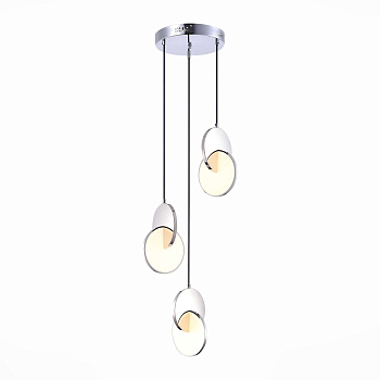 Светильник подвесной Хром/Белый Хром LED 3*12Вт 3000К SL6107.103.03 ST LUCE