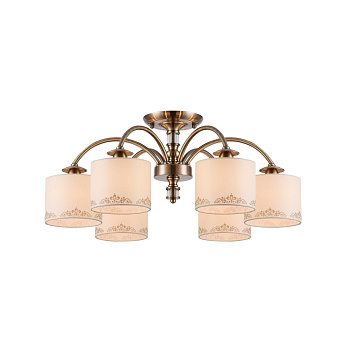 Потолочный светильник 6*E14 40Вт Латунь IP20 Ksenia FR2539CL-06BS Freya