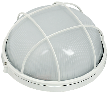 Светильник НПП1102 круг с решеткой 100Вт IP54 белый IEK